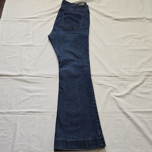 L&B Dark Blue Flare Jeans - Picture 13 of 14